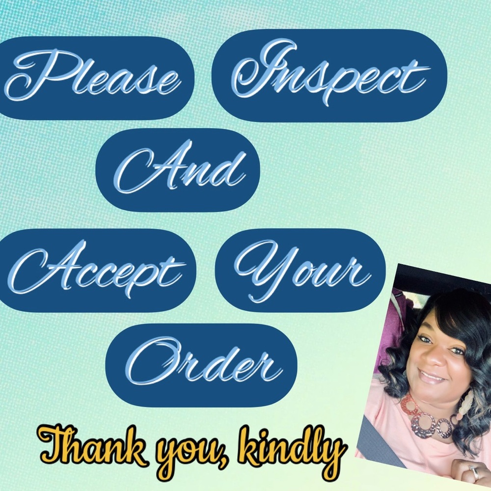 Thank you for accepting your order in a timely manner 😉
